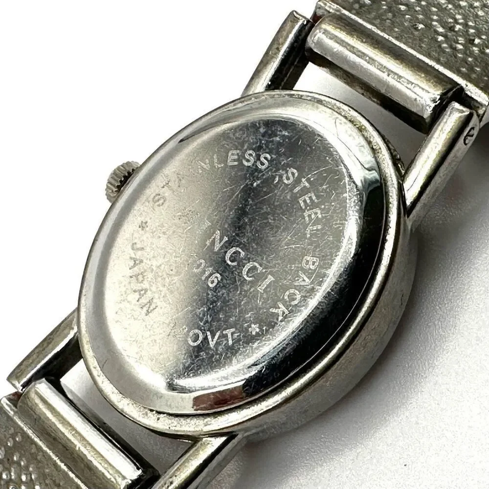 Wincci abalone silver tone watch